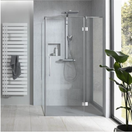 HSK Aperto Pro, Drehtür an Nebenteil mit Seitenwand