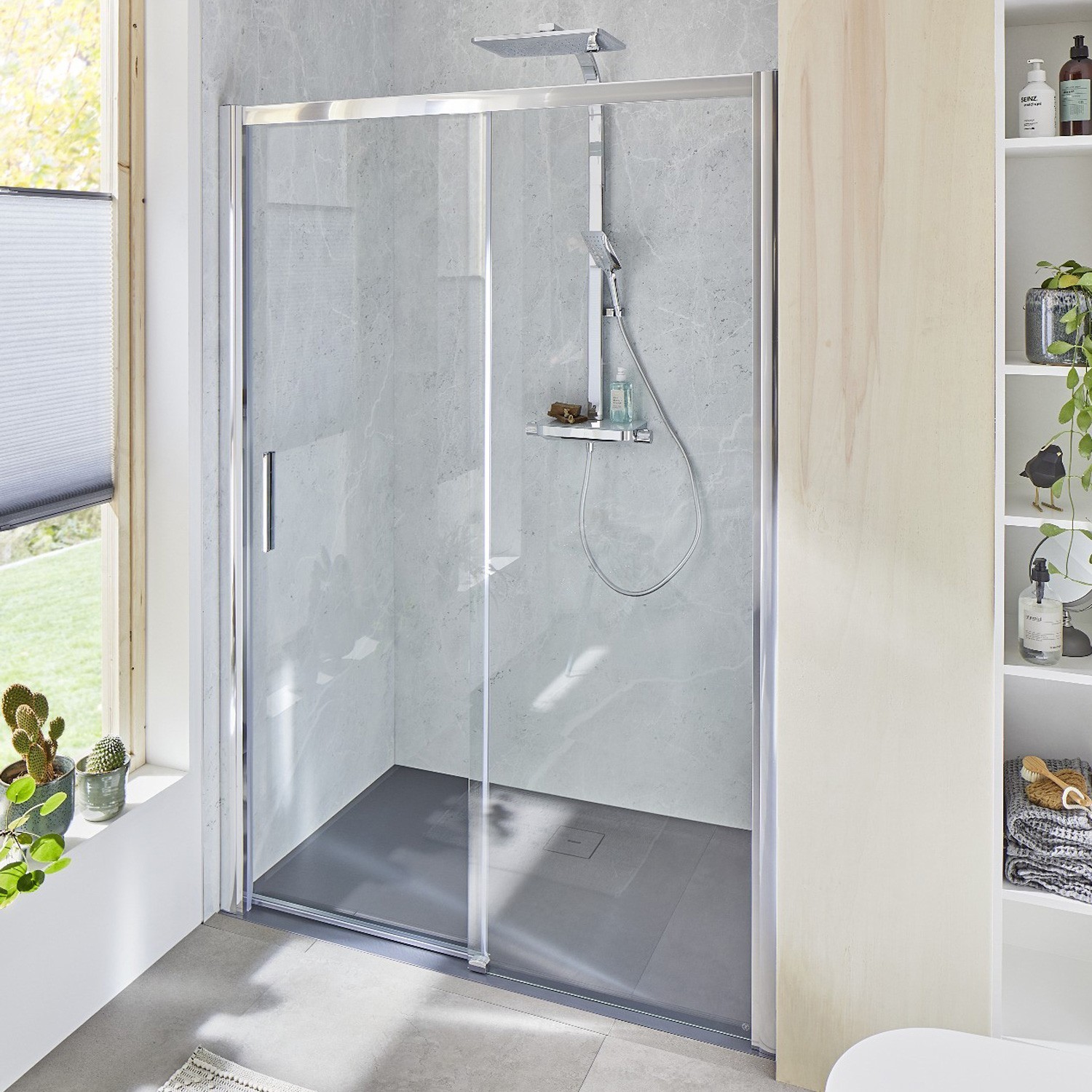 HSK Favorit Plus, Schiebetür in Nische 2-teilig