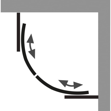 HSK Atelier Plan, Schiebetür Classic Runddusche