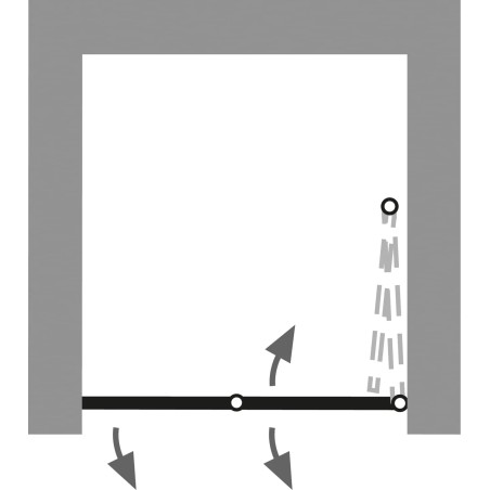 HSK Atelier Plan, Duschkabine Drehfalttür Nische