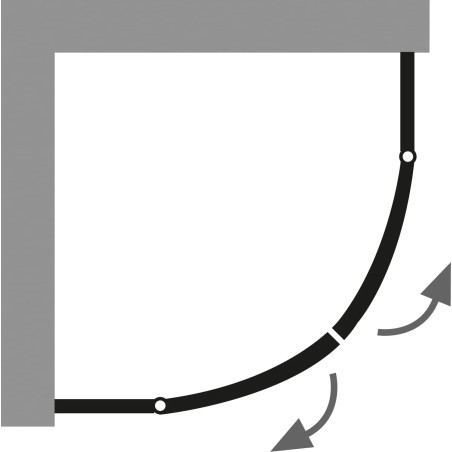 HSK Atelier Plan Pur, Runddusche 4-teilig