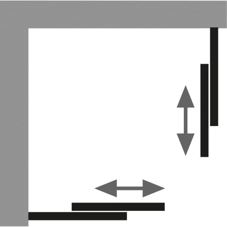 HSK Atelier Plan Pur, Schiebetür Eckeinstieg