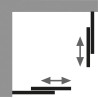 HSK Atelier Plan Pur, Schiebetür Eckeinstieg