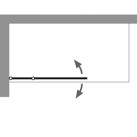 HSK Badewannenaufsatz Premium Softcube, pendelbar 2-teilig