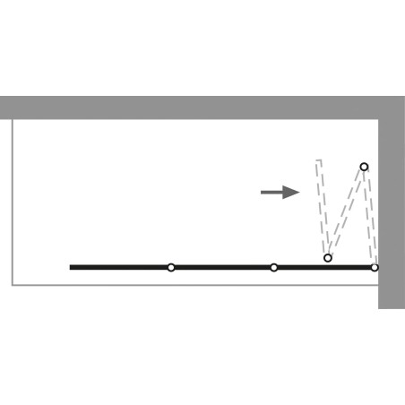 HSK Badewannenaufsatz Premium Softcube, 3-teilig