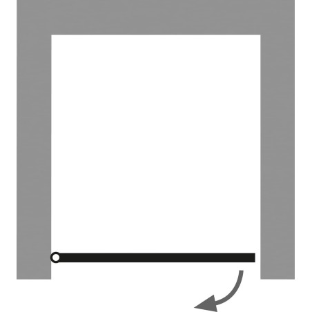 HSK Atelier Plan Pur, Drehtür Nische