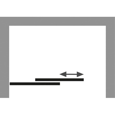 HSK Atelier Plan, Schiebetür Classic 2-teilig