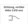 h-Dichtung (6mm) Pendeltür