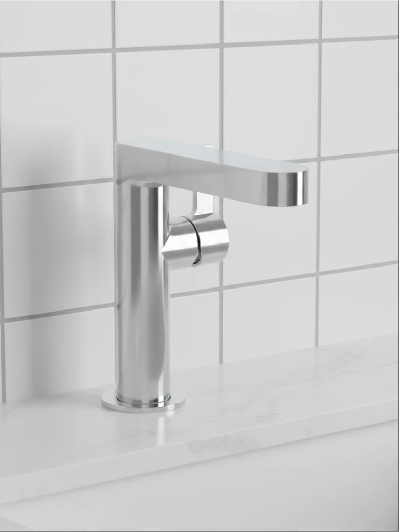 HSK Waschtisch-Einhebelmischer Slim Rund – Chrom (02)