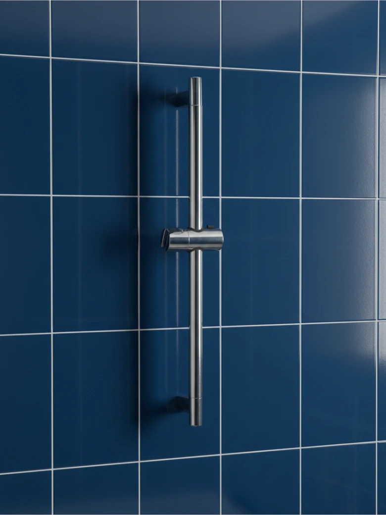 HSK Brausestange Rund – 600 mm (Chrom)