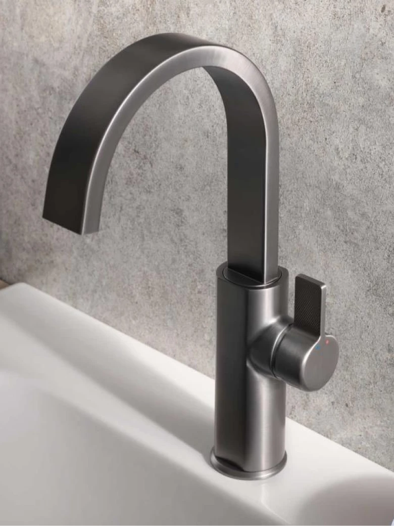 HSK Waschtisch-Einhebelmischer AquaXPro Plus – Gunmetal gebürstet (280)