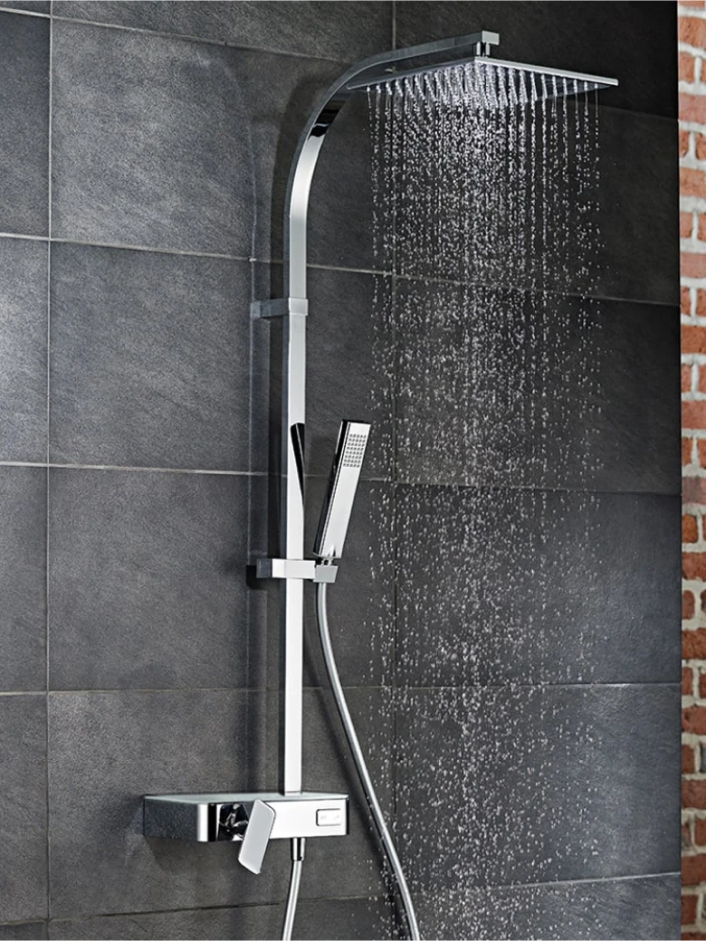 HSK RS 500 AquaSwitch Mix – Duschsystem mit Einhebelmischer & Glasablage