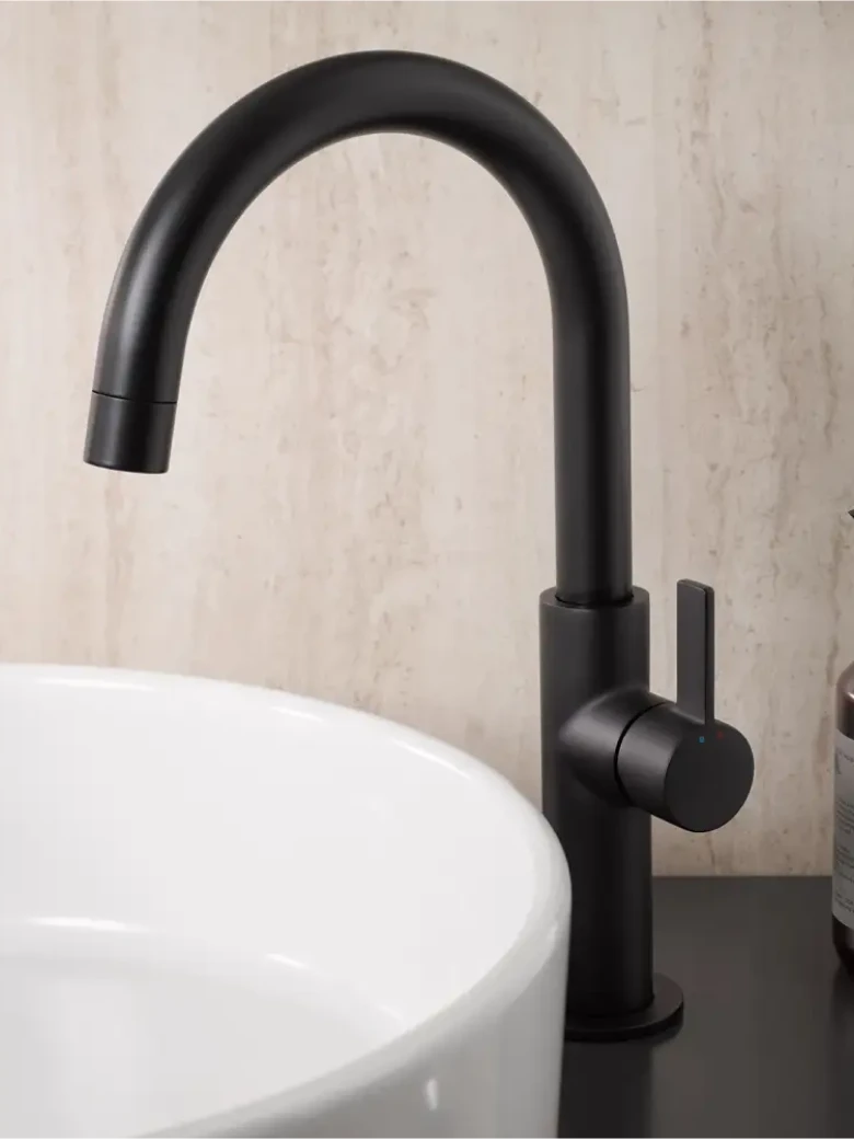 HSK Waschtisch-Einhebelmischer Slim Plus – Schwarz-matt (68)