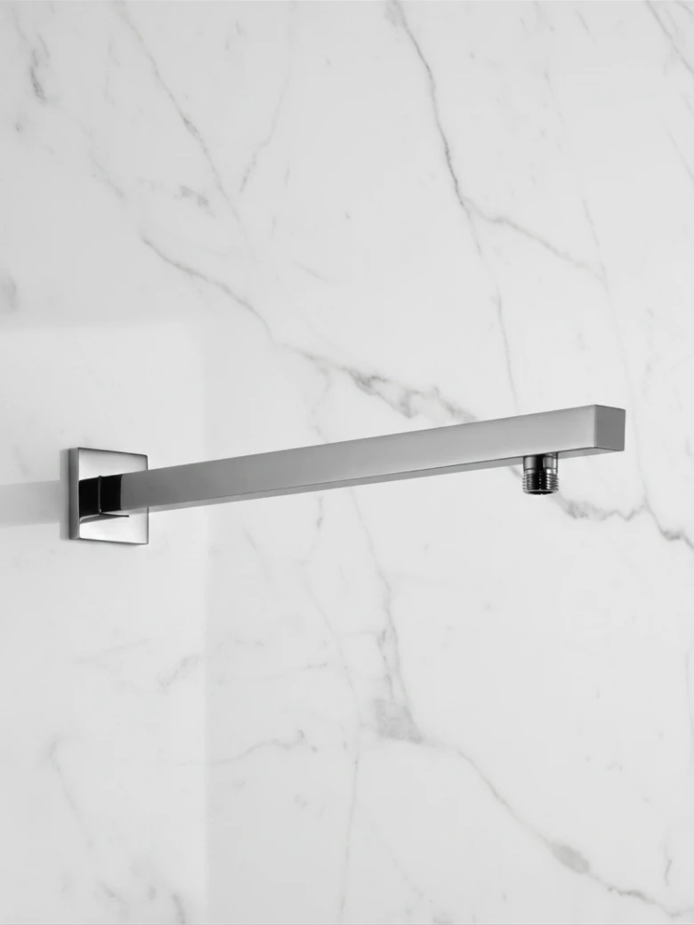 HSK Wandarm Eckig gerade – 440 mm (Chrom)